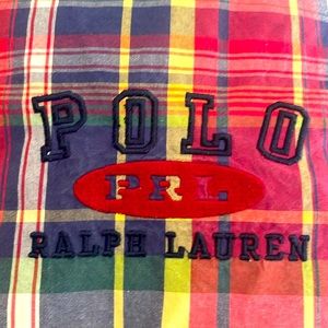 VINTAGE Polo by Ralph Lauren FULL SIZE fluffy plaid comforter